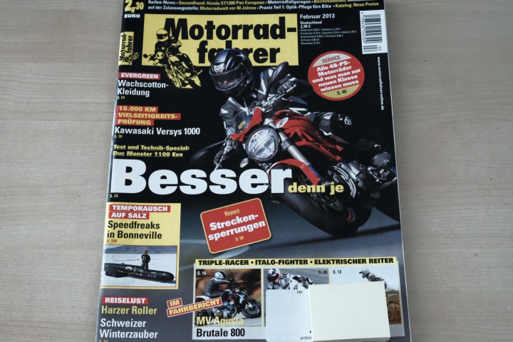 Deckblatt Motorradfahrer (02/2013)