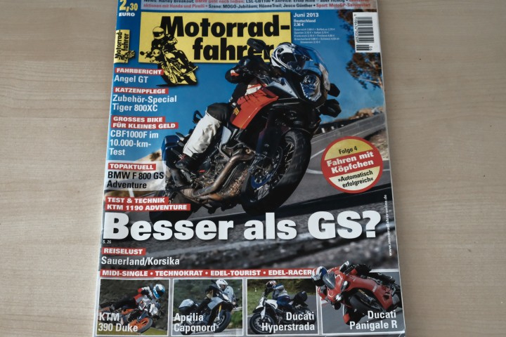 Deckblatt Motorradfahrer (06/2013)