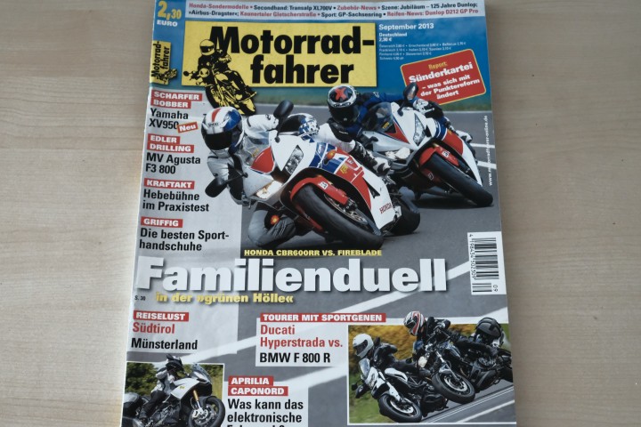 Deckblatt Motorradfahrer (09/2013)