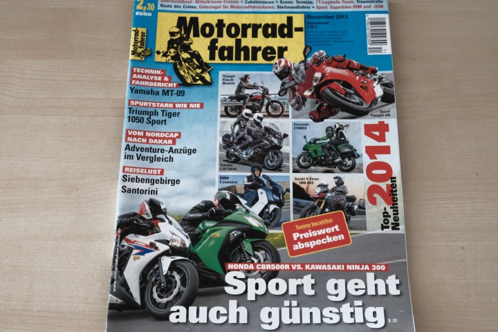 Deckblatt Motorradfahrer (11/2013)
