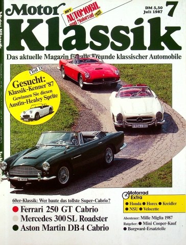 Motor Klassik 07/1987
