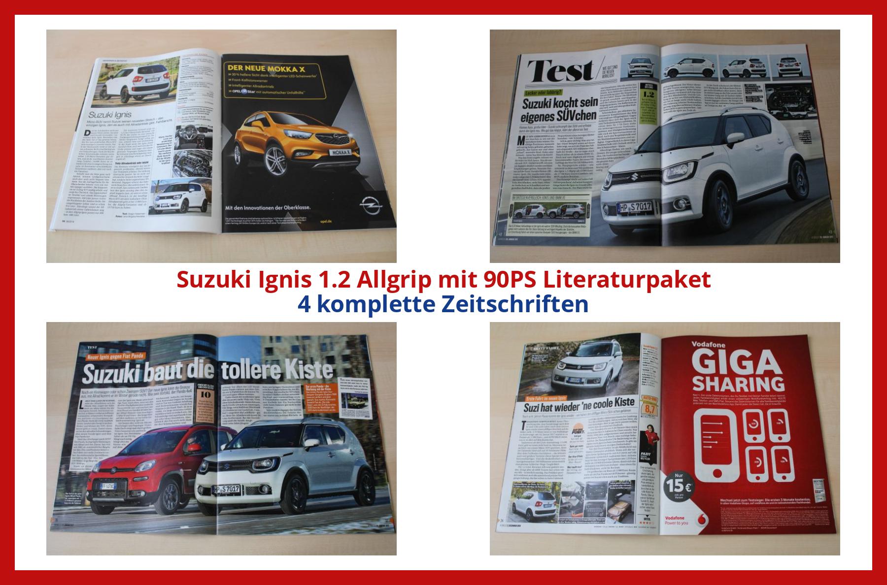 Ignis Ebay Suzuki Ignis 1.2 Allgrip mit 90PS Literaturpaket - 4 komplette ...